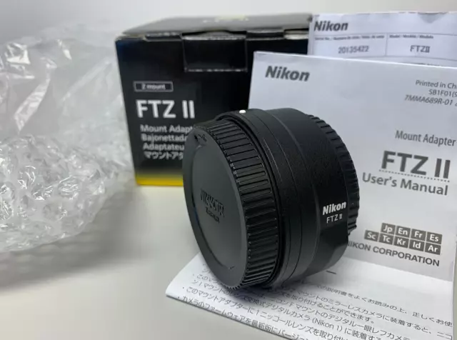Nikon FTZ II Mount Adapter (F-Lens to Z-Mount Camera)