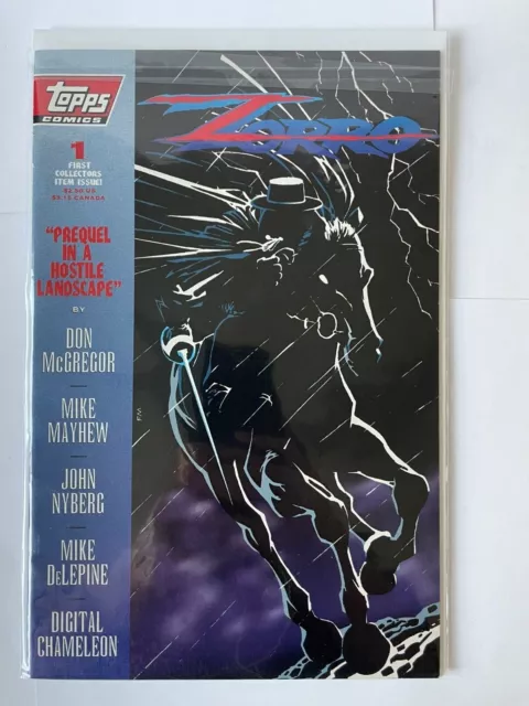 Zorro Comic Book #1- Topps Comics- First collector's item issue- Vintage