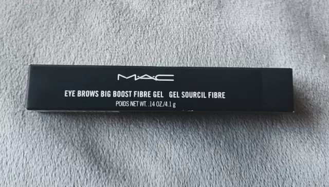 MAC Eye Brows Big Boost Fibre Gel  4.1g Full Size Shade-ONYX New In Box Free P&P