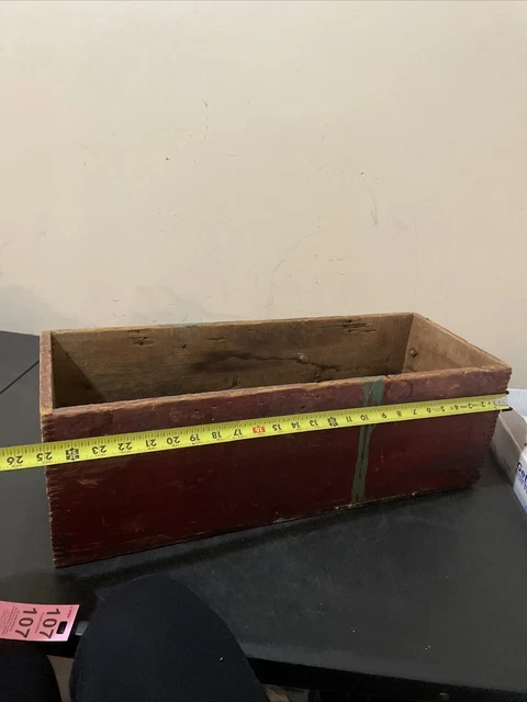 Antique ATLAS POWDER Co. Explosive Box Advertising Empty Wooden Crate 9