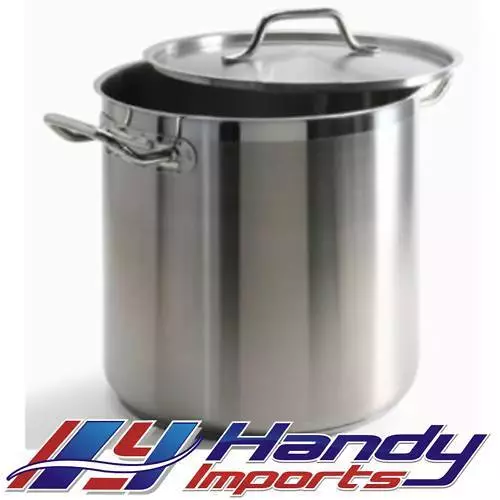 Commercial 12L Stainless Steel Triple Bottom Forged Stock Pot Saucepan Induction 2