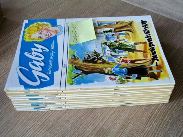 Gaby - Eine Zeitschrift für junge Mädchen Uta-Verlag 1952-1954 Nr. 1-55 komplett 3