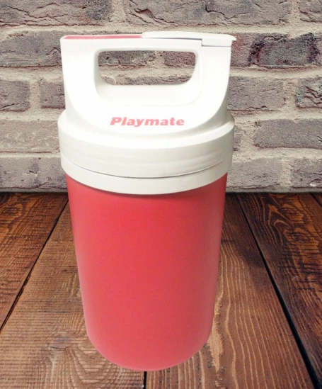 Vintage Igloo Playmate 1/2 Gallon Thermos Water Jug Cooler Red White