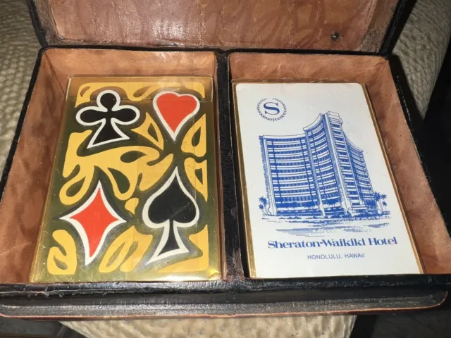 Vintage Sheraton Waikiki Hotel Playing Cards Set Cards Are New 2