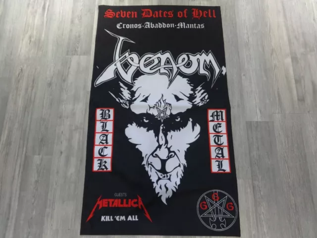 Venom Flag Flagge Poster Black Metal Bathory Conan Slayer Midnight
