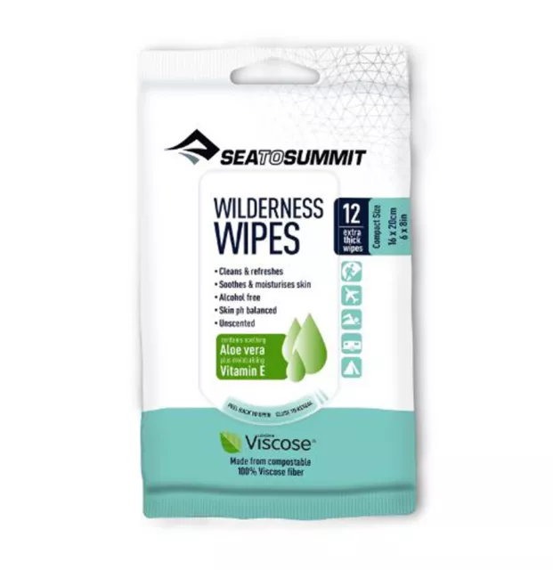 Sea To Summit Wilderness Wipes - Compact - 12pk