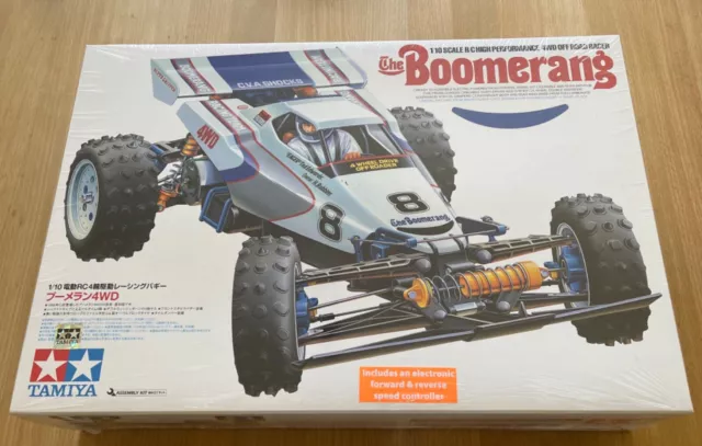 Tamiya 300058418 1:10 RC Boomerang 4WD Buggy LWA RC Car Bausatz