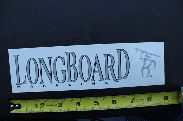 Longboard Magazine Original Surfboard White Surfer V41 Vintage Surfing STICKER