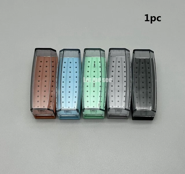1pc Dental Half Opening 30 Holes Endo box for Diamond Bur Disinfection Holder