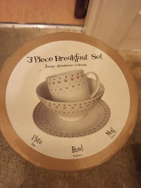 Set colazione 3 pezzi tazza piatto stile spagnolo regalo