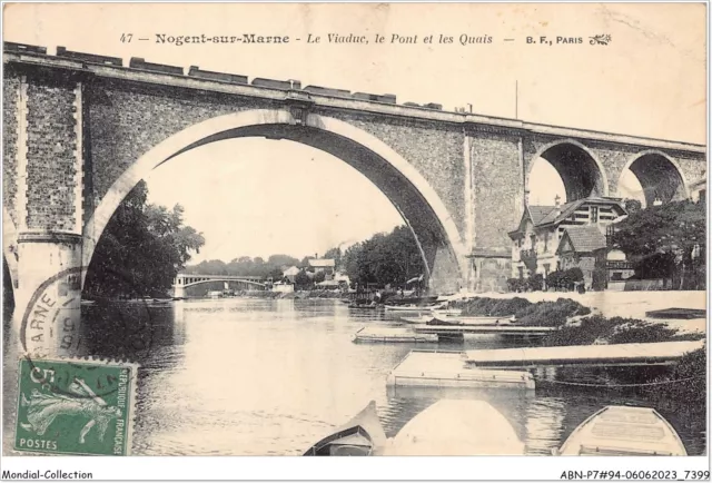 ABNP7-94-0628 - NOGENT-SUR-MARNE - le viaduc - le pont et les quais