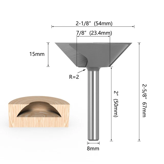 Routeur Bit Travail Du Bois 600er Grain 8mm Nettoyage Ersatzteile-Fräsen