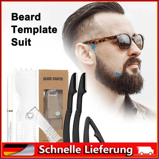 Formador de barba profesional plantilla de vello facial ajustable herramienta práctica de peinado