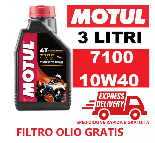 3 Litri Olio Motore + Filtro Olio Honda Cbf N Abs (Pc38/Pc43) 600 04/12