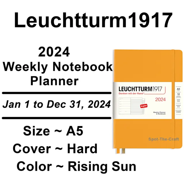 Leuchtturm1917 Weekly Planner Softcover Agenda 2024 Pocket A6 Rising Sun
