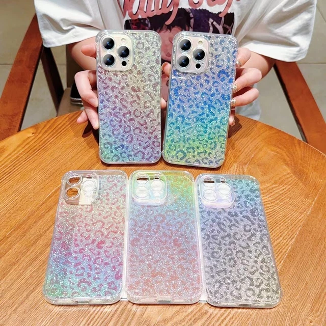 Custodia Per IPhone 14 Pro Max Con Glitter E Stelle – Viola, Rigida In TPU Antiurto – OWM - 2