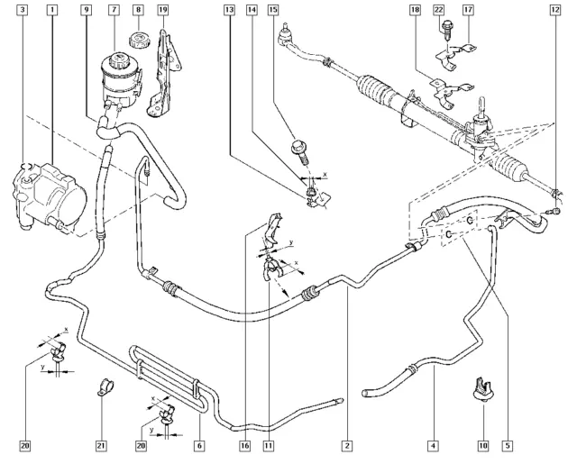Durite de Direction Assistée d'origine Renault Espace IV 8200300735