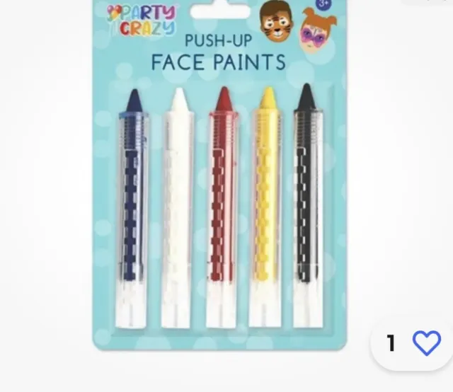 Face Paint Crayons Pens Push Up Colours Classic Makeup Fancy Dress Up Paints