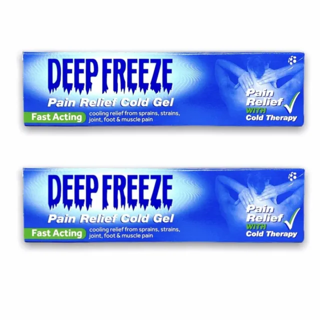 Deep Freeze Muscle & Joint & Back Pain Relief Cold Cooling Gel, 35g (Pack of 2)