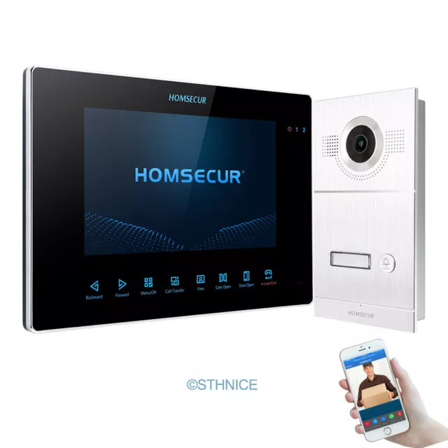 MED Pride Video Türklingel - Kabellos Mit 4,3 Zoll Display Und Nachtsicht