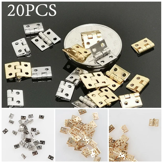 50 Pezzi Mini Cerniere - 3 X 1,7 Cm - Cerniere Pieghevoli Vintage - Foto 6