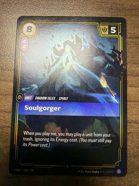 RIFTBOUND LEAGUE OF Legends TCG: - Soulgorger 196/298 £3.65 - PicClick UK