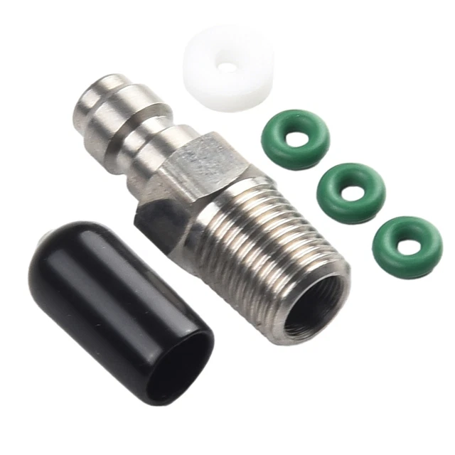 Adaptateur Connexion Rapide Acier Inoxydable PCP 1/8 BSPP - Raccord Coupleur Remplissage Air Comprimé