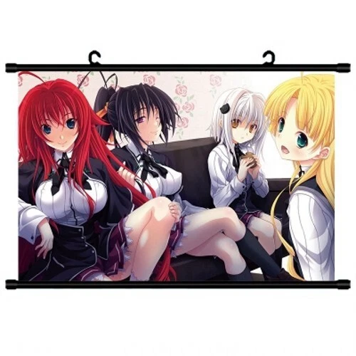 Anime Poster High School DxD Himejima Akeno Rias Gremory Scroll Posters Home Decoration (16x23)