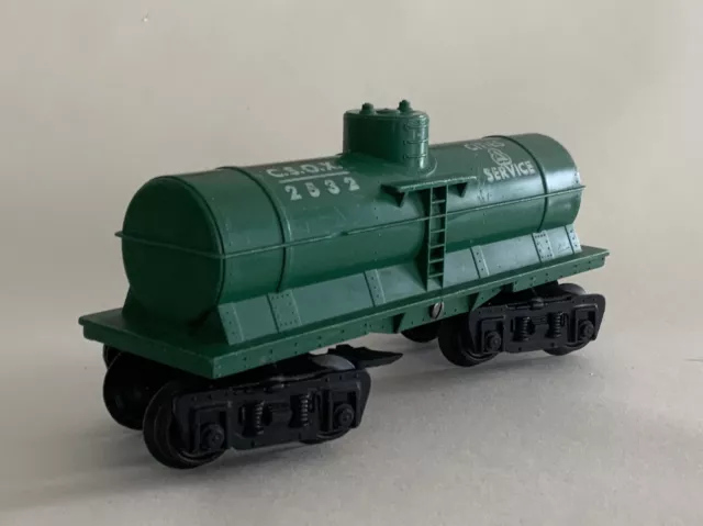 Vintage Marx Cities Service CSOX 2532 Tanker Train Car O-Gauge Plastic