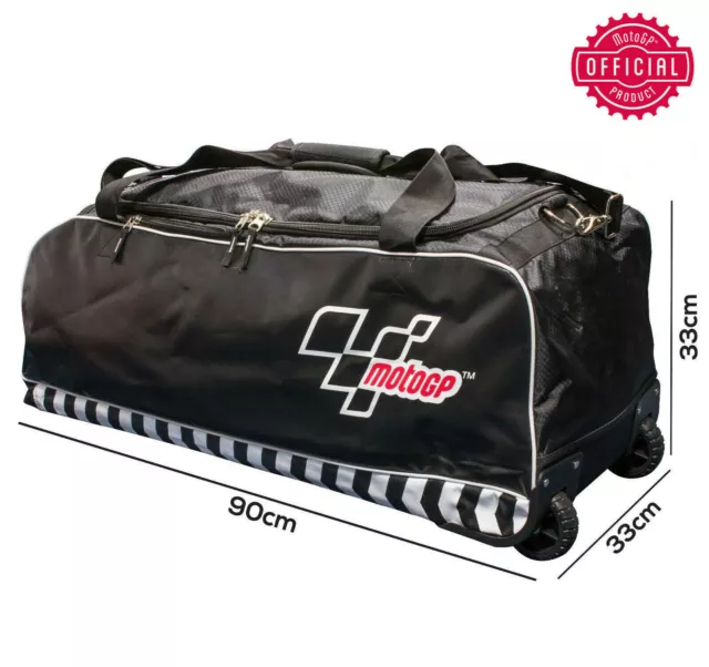 New Official Motogp Trackday Travel Wheeled Holdall Luggage Weekend Kit Bag