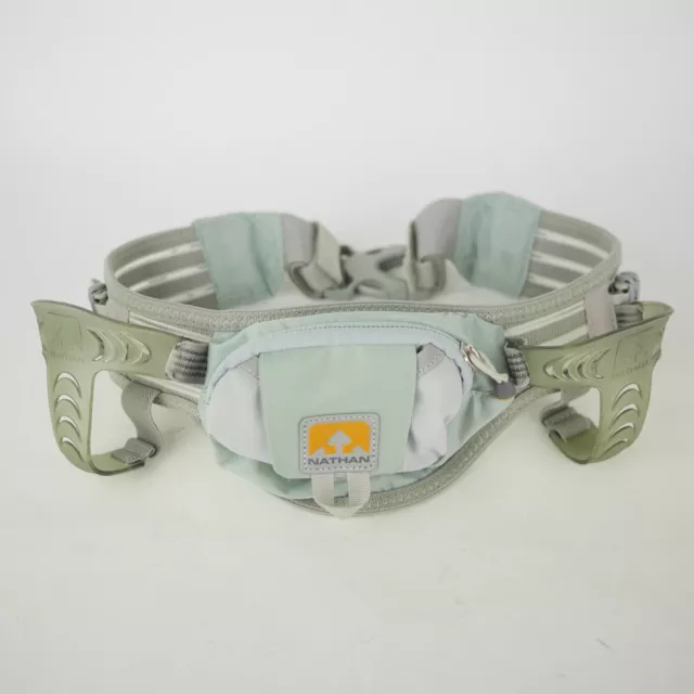 NATHAN RUNNING HYDRATION BELT Trail Mix Hydration Gray Adjustable Unisex