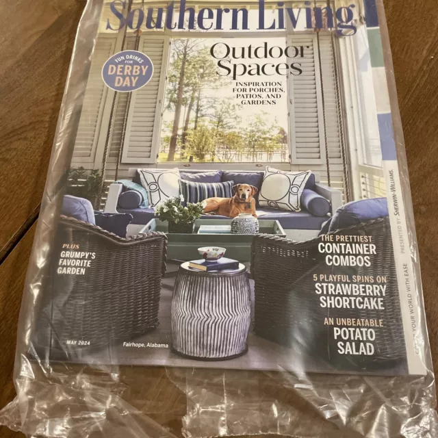 SOUTHERN LIVING MAGAZINE May 2024 Issue Plastic Wrapped £4.02 PicClick UK