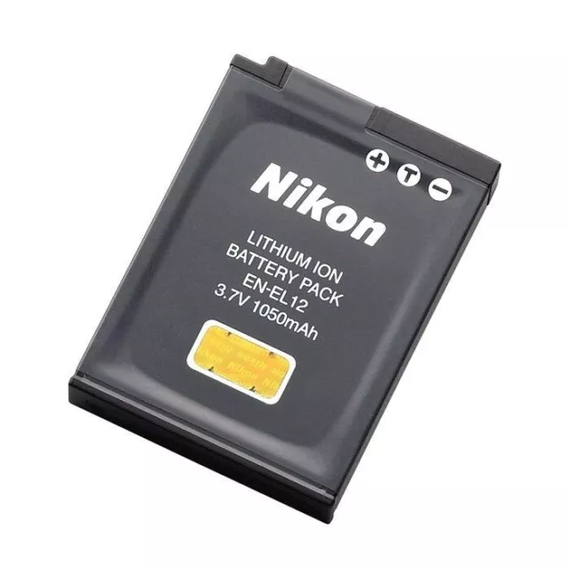 Nikon EN-EL12 (VFB10401) 1050mAh Kamera Akku NEU & Blister OVP Original Genuine