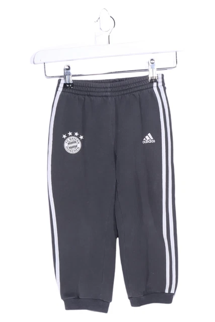 Pantaloni di stoffa Adidas bambini neri taglia 104