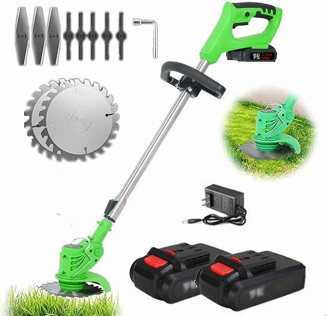 21V Cordless Electric Strimmer Grass Trimmer Weed Cutter Garden Edger + Battery