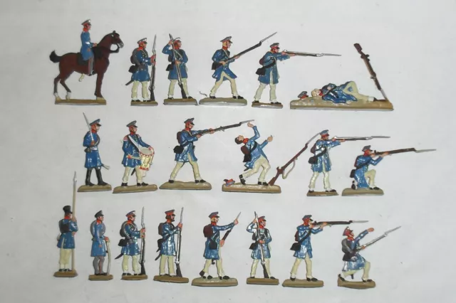 Zinnfiguren, Flachfiguren, Preußen 1813/15, Ostpreußische Landwehr, SB