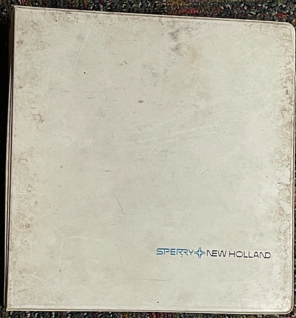 Sperry New Holland Ring Binder Full of Operator Manuals