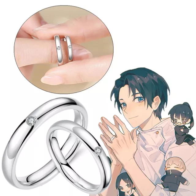 Anime Jujutsu Kaisen Okkotsu Yuta Cosplay Ring Prop Jewelry Adjustable Ri-f;