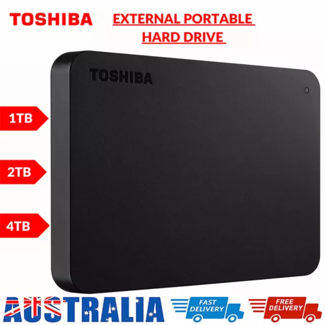TOSHIBA CANVIO BASICS, USB 3.0 External Hard Disk Drive 1TB 2TB 4TB HDD V10  $53.89 - PicClick AU