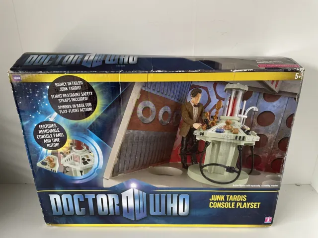 Doctor Who Junk Tardis Console Playset Box Opened But Items Are Unplayed With