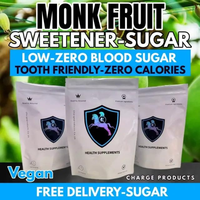 Monk Fruit Sweetener 500g Zero Calories Low Blood Sugar Tooth Friendly