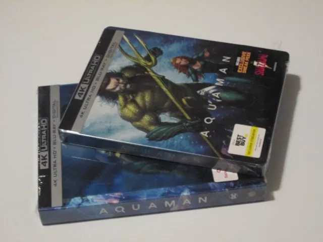 Aquaman 4K Ultra HD Steel Book + Aquaman 4K Ultra HD Target Exclusive + Blu-Ray