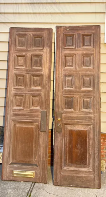 Antique Vintage Wood Door set