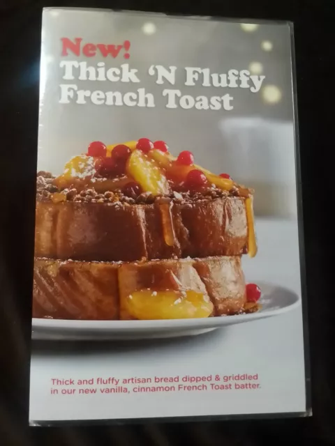 IHOP Restaurant Special Edition Thick N Fluffy Frenchtoast iHoppy Hour 4 pg MENU