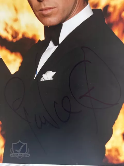 Pierce Brosnan Signed 16x12 Photo JAMES BOND Beckett Certified BH74183 2
