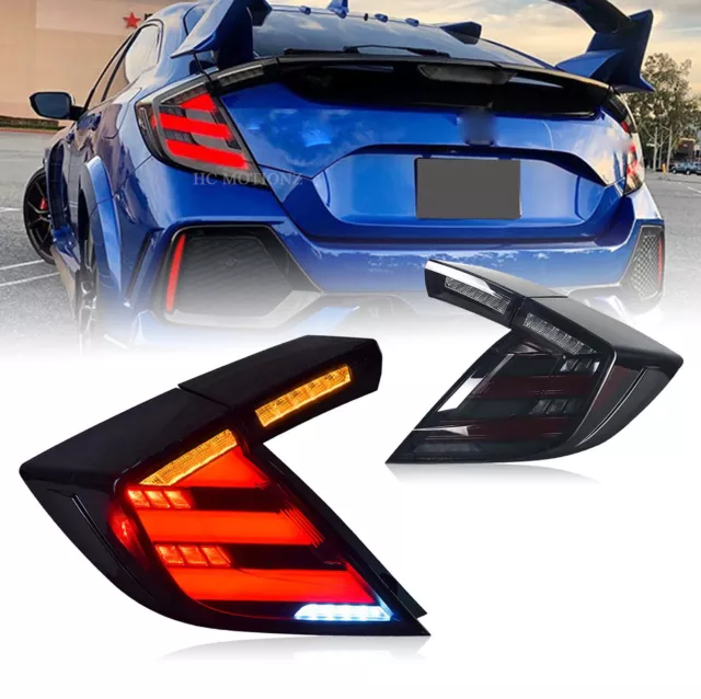 Tail Light Fit Honda Civic Hatchback FK7 FK8 Type R 2017-UP Start Up Animation