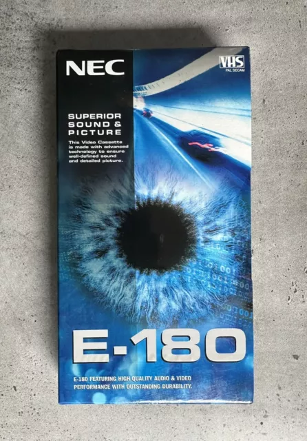 Blank VHS Tape NEC E-180 Super Performance