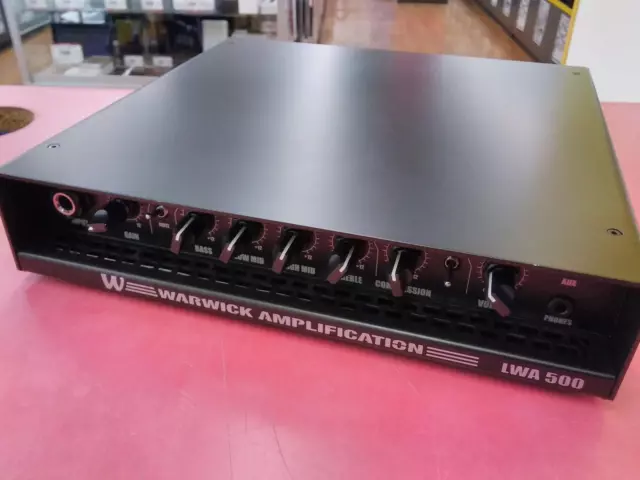WARWICK LWA500 Bass Guitar amp head Amplifier 500W into 4 Ohms Used