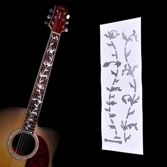 Tree Of Life Guitar Or Bass Fretboard Inlay Sticker Silver Colo GaM IA s