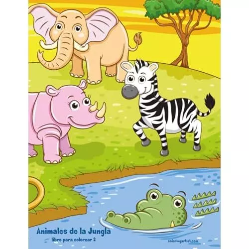 Todo 33+ Imagen de fondo animales de la jungla para colorear El último